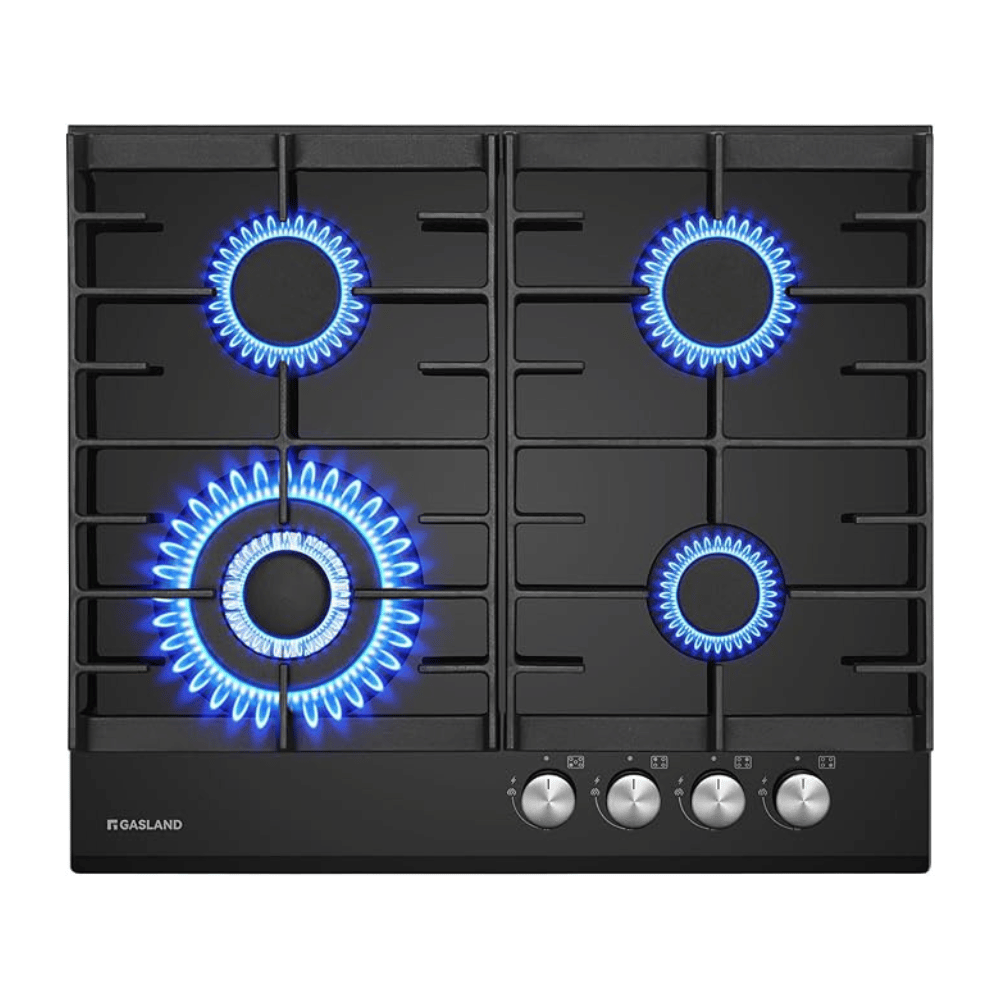 GASLAND Chef 60cm 4 Burner Black Glass Hob