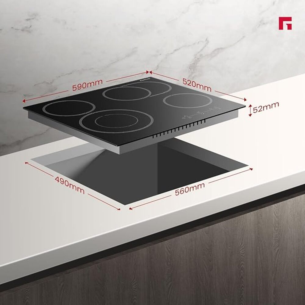 CH604BF 60cm 4 Zones Built-in Ceramic Hob