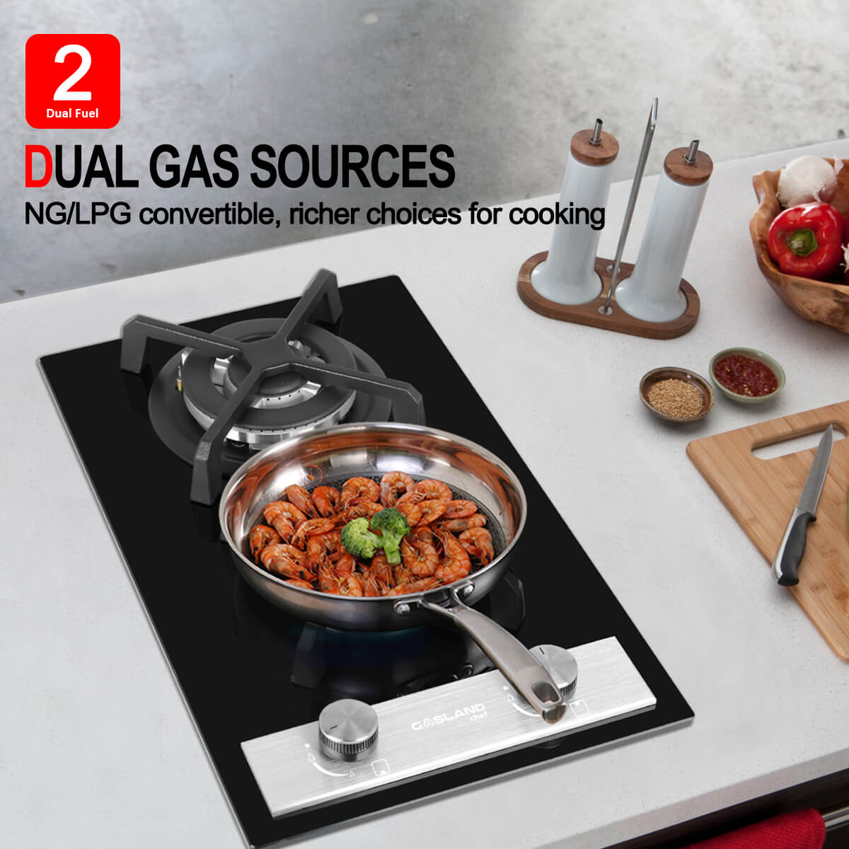 Gas Cooktop-GH30BF-UK-GASLAND Chef